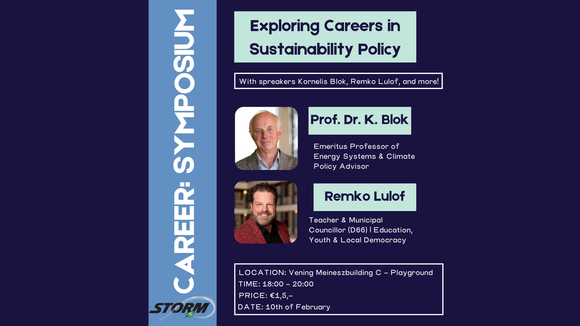 Career Symposium: Exploring Careers in Sustainability Policy